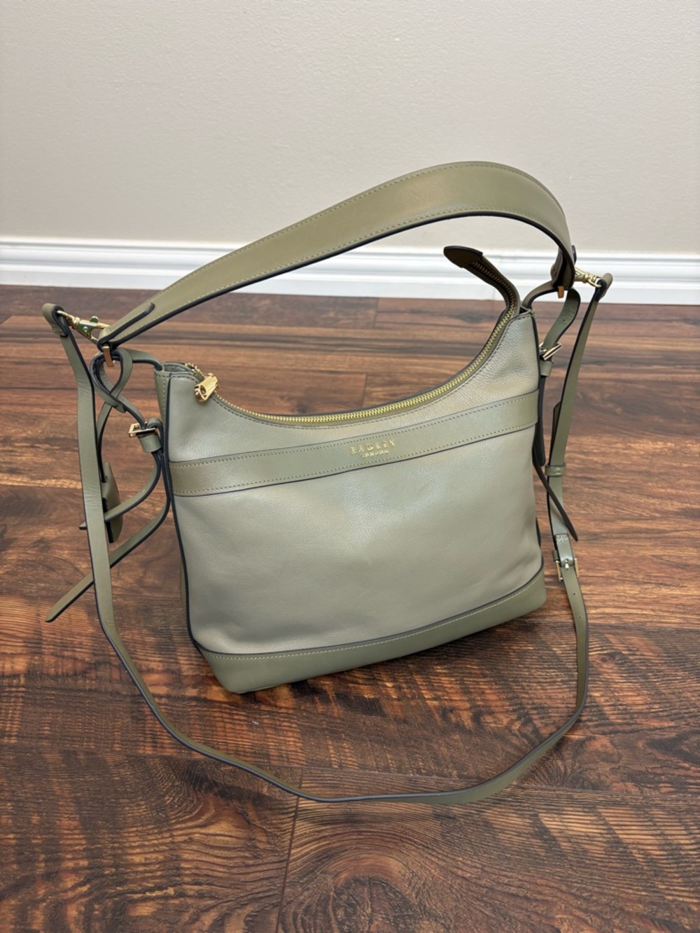 NEW Radley London Peregrine Road Medium Leather Zip Top Shoulder Bag Crossbody